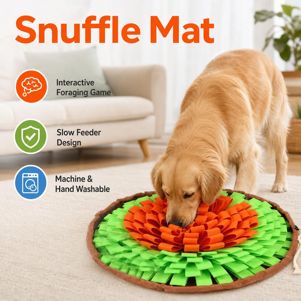 Dog Snuffle Mat Interactive Fe - огляд і ціна Dog Puzzle Feeder Toy